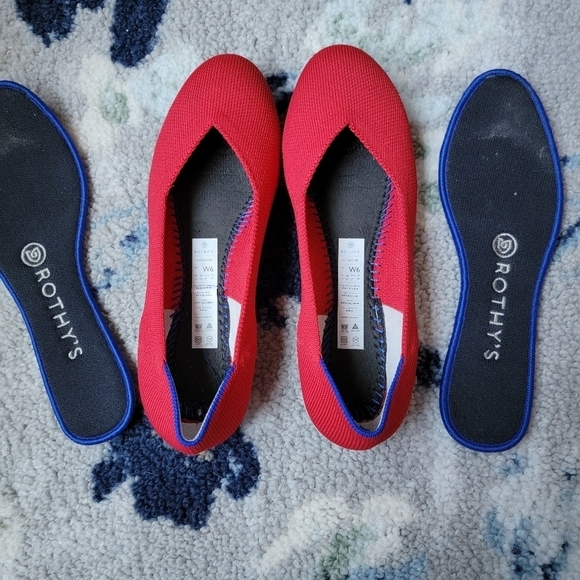 Rothy's the Flat in Cherry Red size 6 - Picture 8 of 10